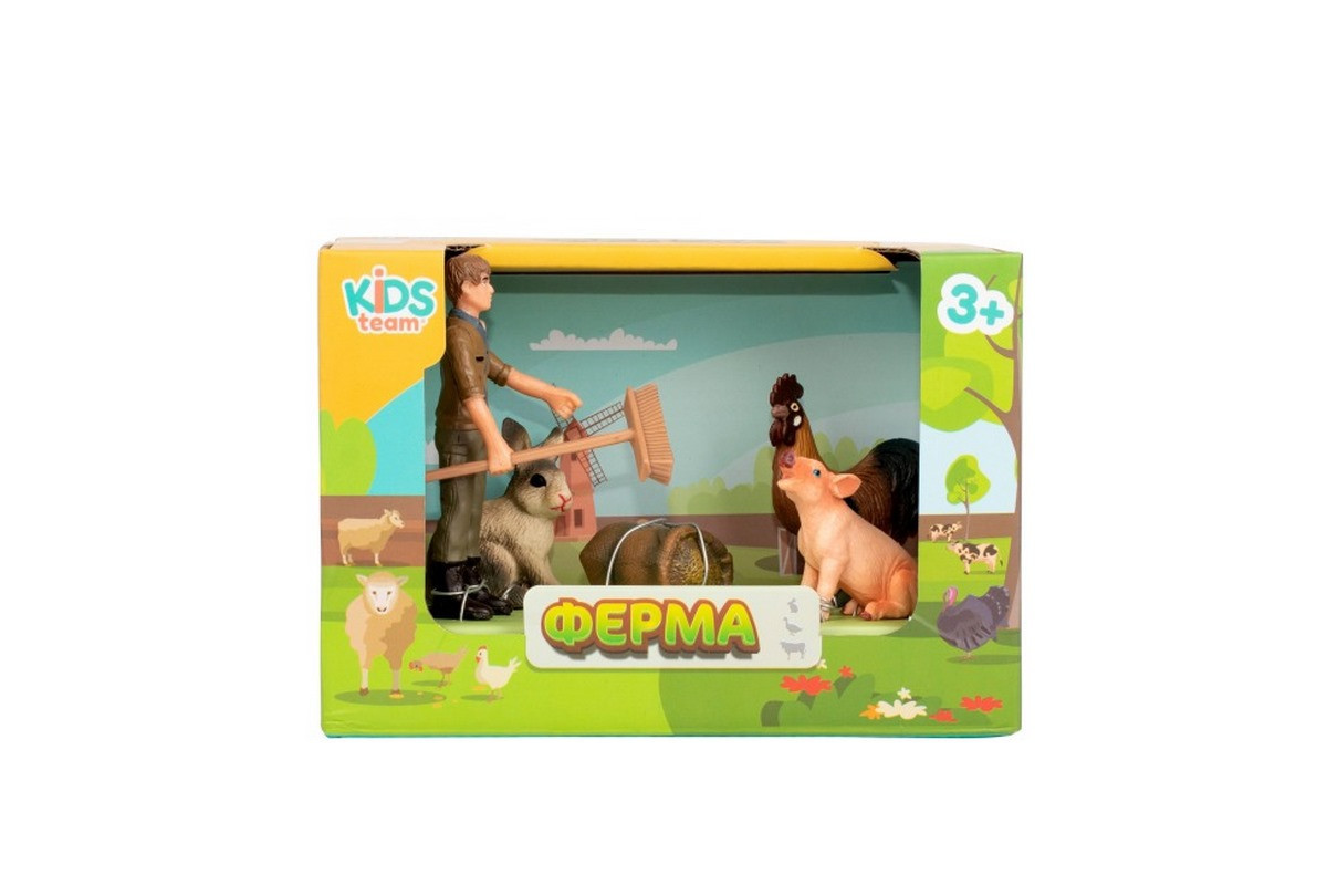 Детский игрушечный набор "Ферма" Q9899-T7_5 свинка, петушок, кролик