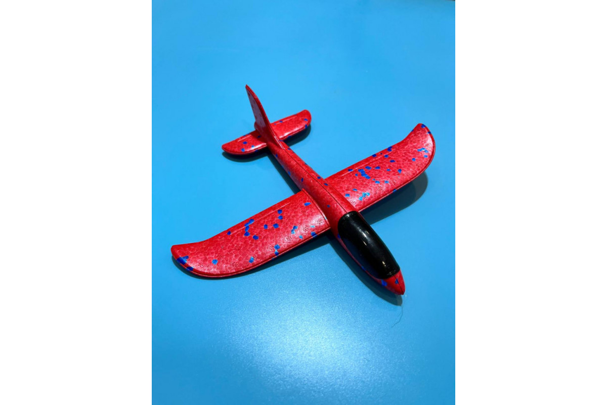 Детский метательный самолёт-планер C28006(Red) длина 24 см