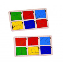 Развивающие детские Квадраты Никитина Ubumblebees (ПСД207) PSD207, 3 уровень