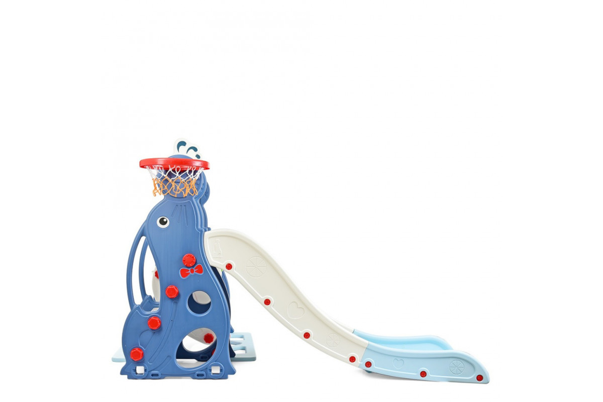 Дитяча гірка-гойдалка WM19020-4 кільце баскетбольне