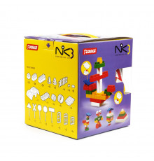 Конструктор детский "NIK-3" 71535, 128 крупных деталей