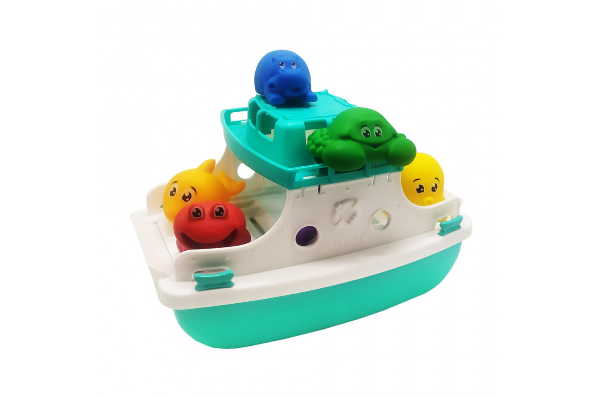 Набор для ванной "Паром" ТехноК 7938TXK, 6 животных Бирюзовый