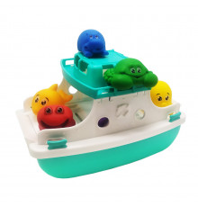 Набор для ванной "Паром" ТехноК 7938TXK, 6 животных Бирюзовый