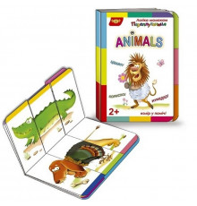 Дитяча розвиваюча книжечка "Переплутаниця Animals" 595012 серія Логіка малюкам