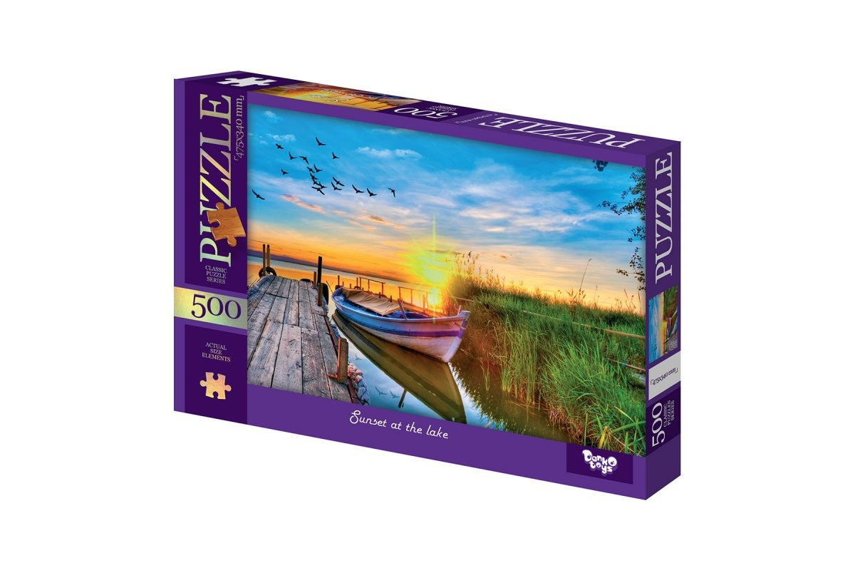 Пазли класичні "Світанок на озері" C500-15-10, 500 елементів