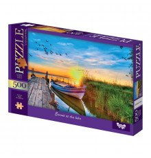 Пазлы классические "Рассвет на озере" C500-15-10, 500 элементов