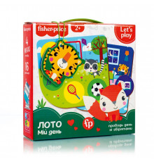 Гра настільна "Fisher Price. Лото. Мій день" VT2910-02, 4 гральні поля
