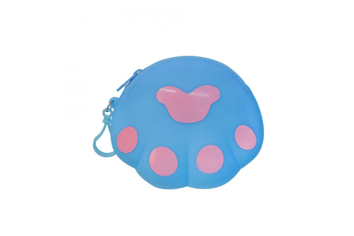 Детский кошелек-брелок «Лапка» C44413, 14 х 12 х 2 см Синий