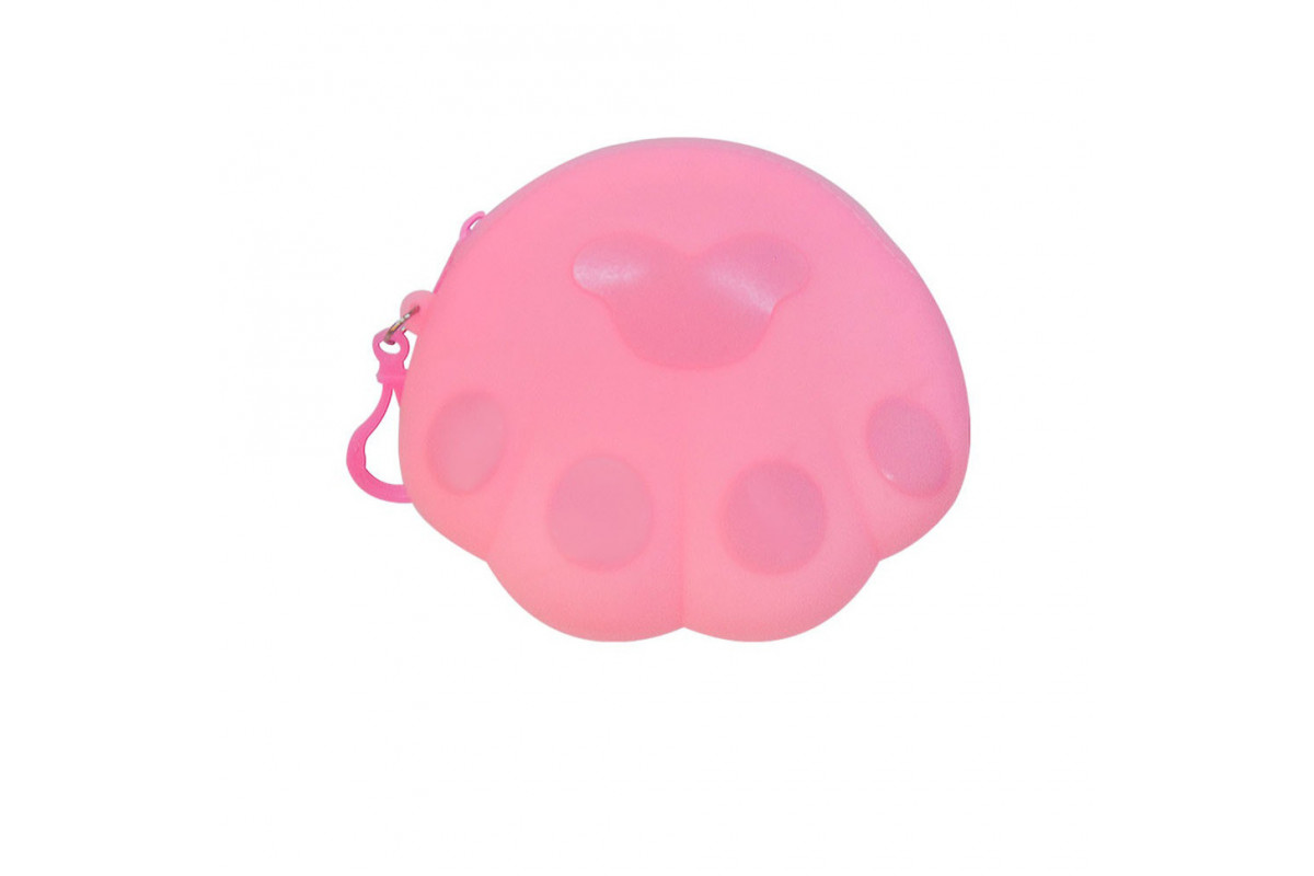 Детский кошелек-брелок «Лапка» C44413, 14 х 12 х 2 см Светло-Розовый