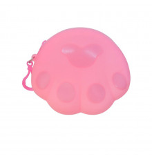 Детский кошелек-брелок «Лапка» C44413, 14 х 12 х 2 см Светло-Розовый