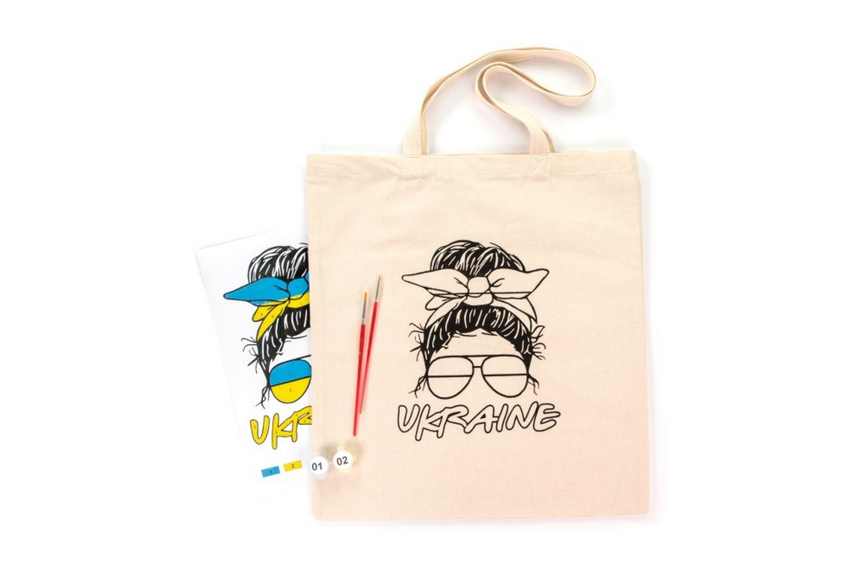 Набор для творчества экосумка-раскраска "Ukraine" N0003602, 38х42 см