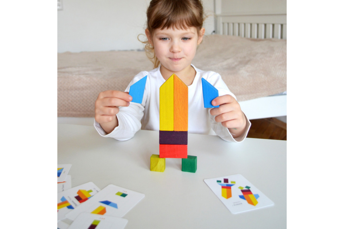 Деревянная головоломка "Танграм 8"  Igroteco 900446, 8 элементов