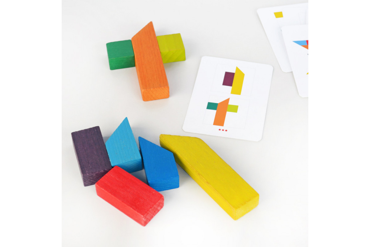 Деревянная головоломка "Танграм 8"  Igroteco 900446, 8 элементов