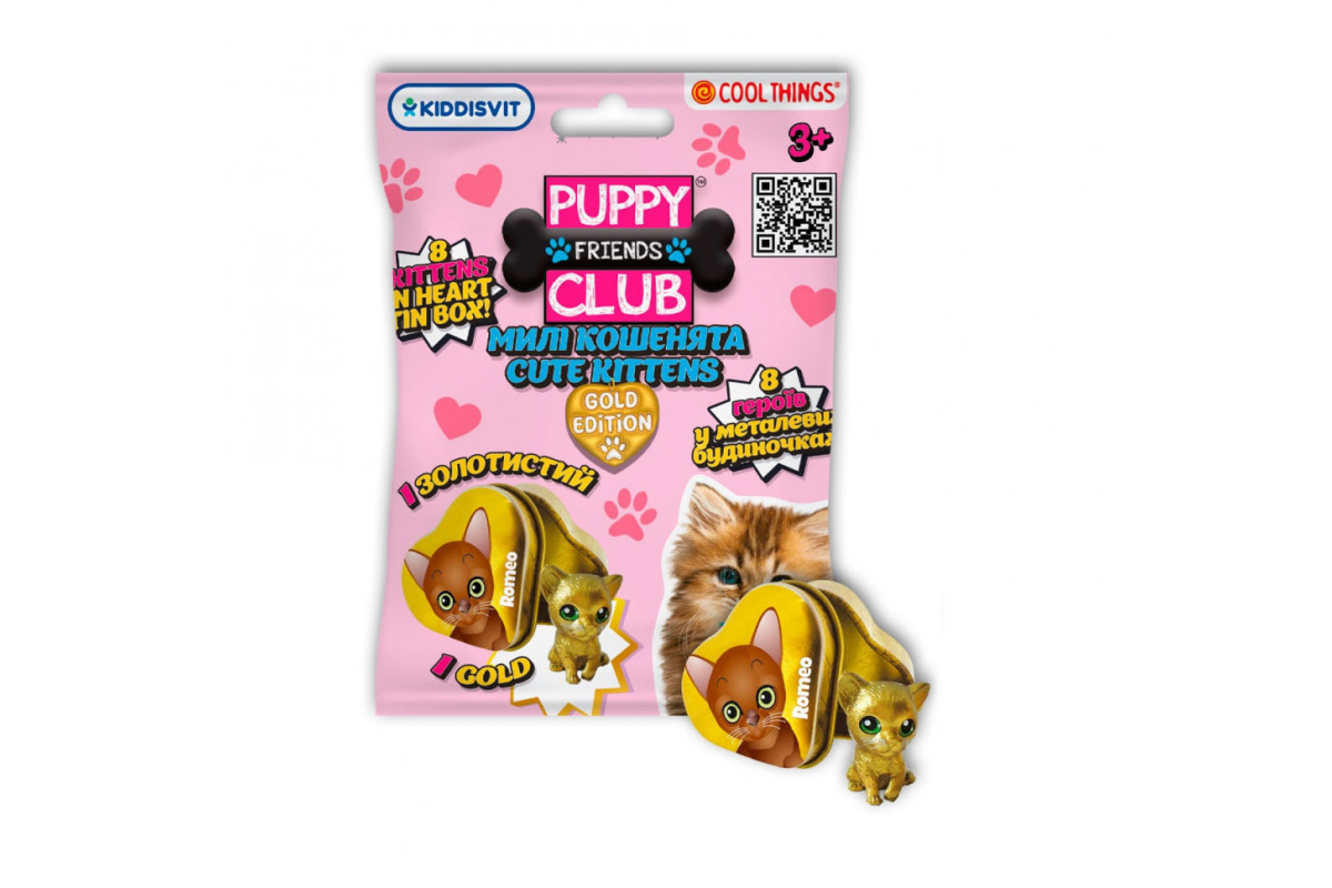 Фигурка-сюрприз "Милые котята" Cool Things PC048 серии "Puppy club gold edition" в ассортименте