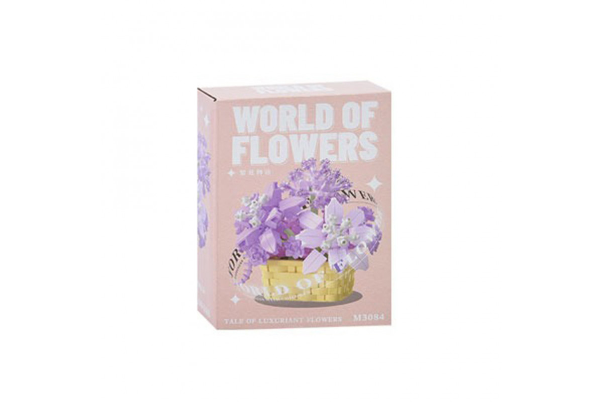 Детский конструктор "Цветы в горшке" M3077-3084