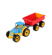 Трактор игрушечный с прицепом ТехноК 3442TXK Разноцветный