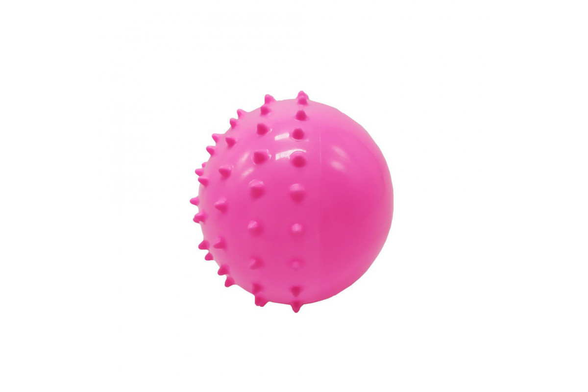 Мяч резиновый с шипами "Монстры" RB20305, 9", 60 грамм Розовый