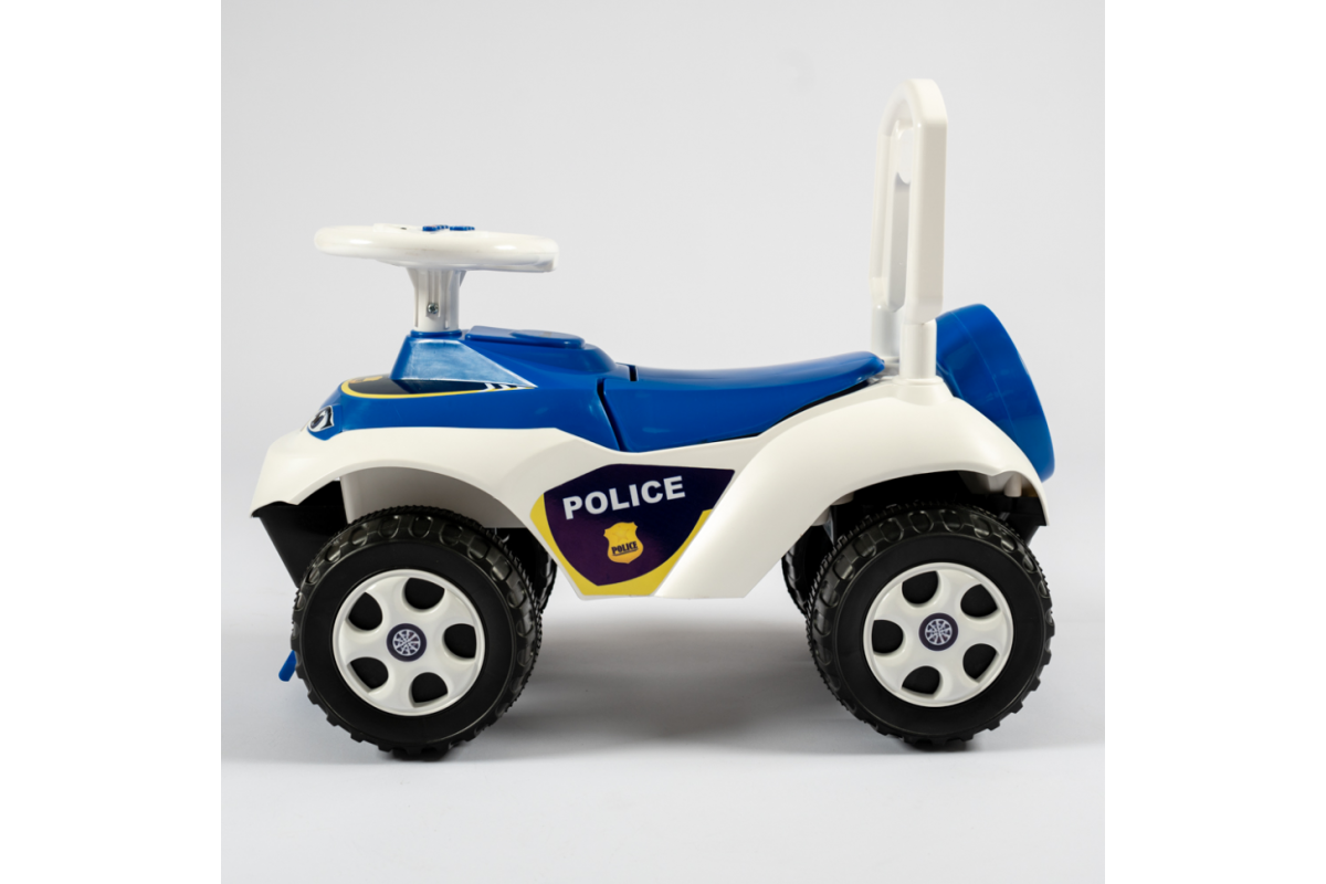 Дитячий толокар Машинка 0141/11 біло-синій