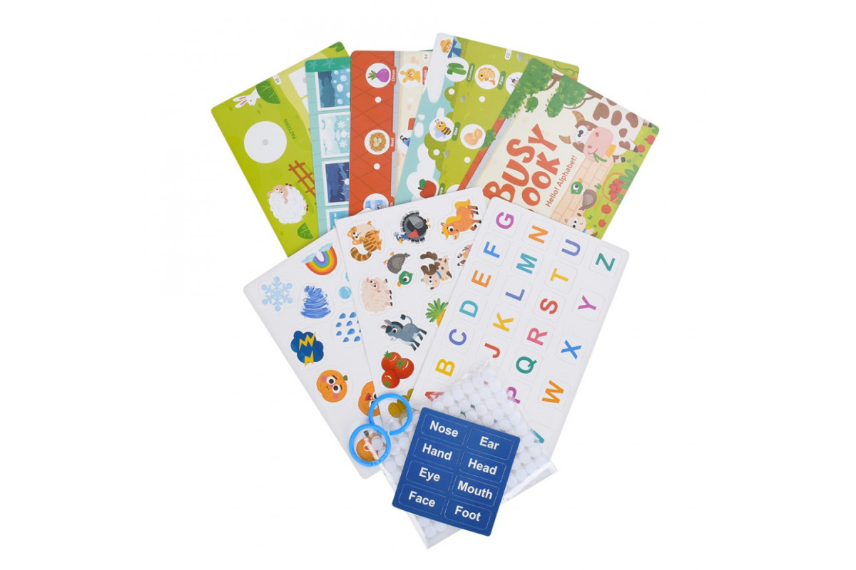 М'яка розвиваюча іграшка-книжечка "Busybook" 557-581-583-1