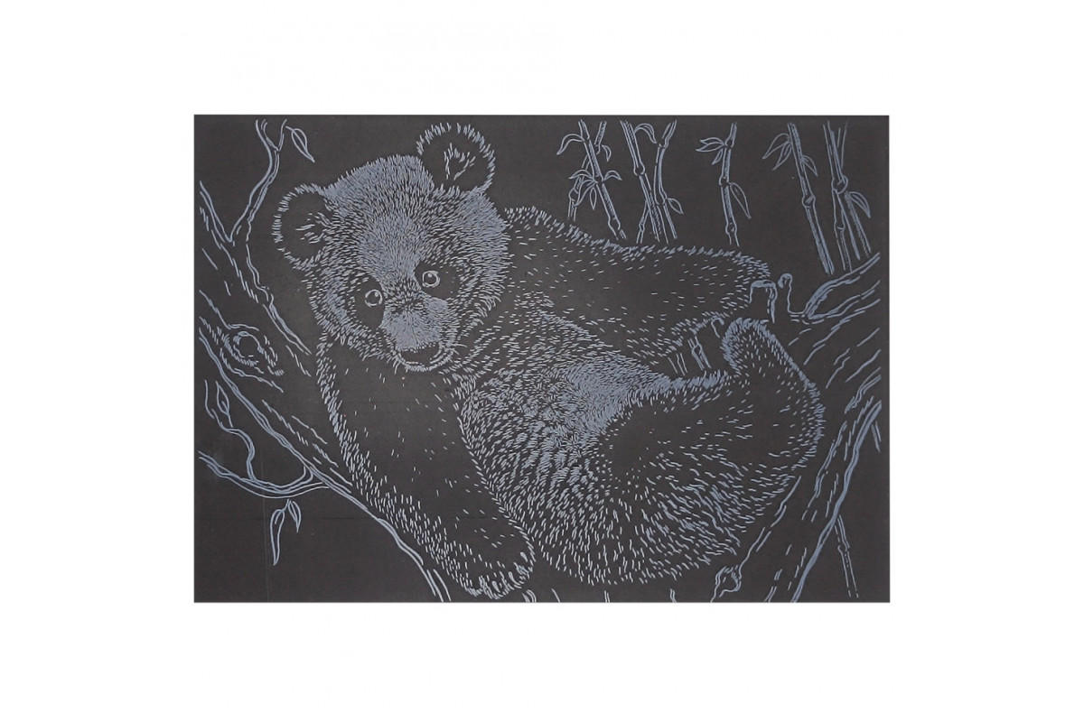 Гравюра А5 "Панда" ГрА5с-21 эконом вариант в пакете 21 х 14,8 см