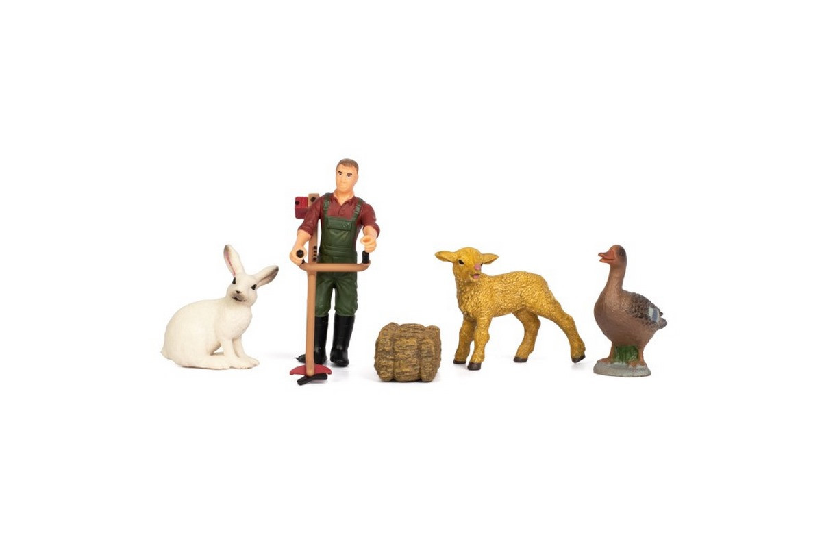 Детский игрушечный набор "Ферма" Q9899-T7_6 утка, овца, кролик