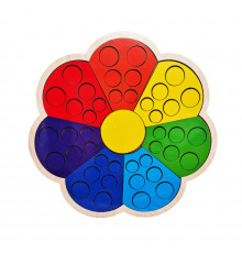 Сортер с карточками "Цветик-семицветик-1" Ubumblebees (ПСД214) PSD214 деревянный