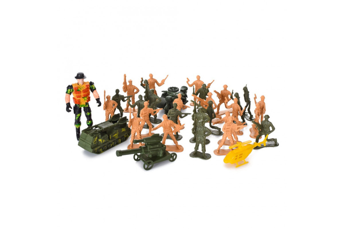 Дитячий набір солдатиків CY4149B-B, військова техніка, з транспортом