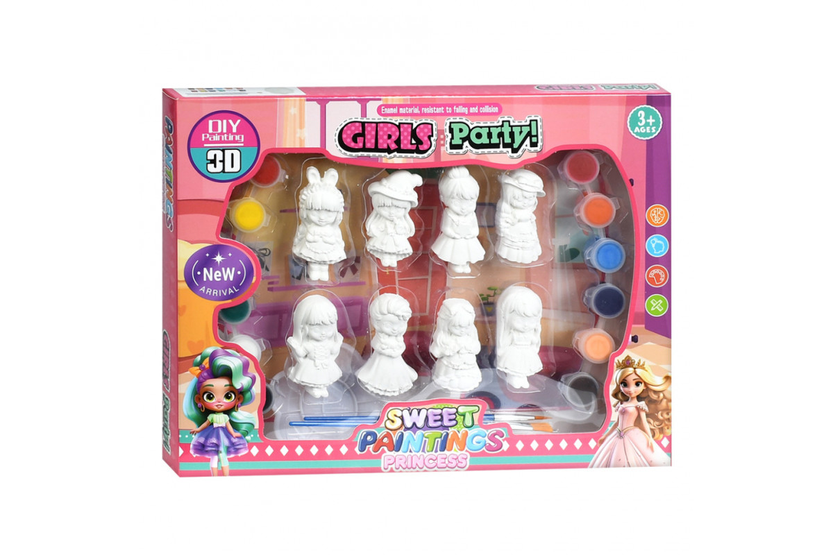 Набір для творчості Принцеси MK 5723(Princess) фарби, пензлики