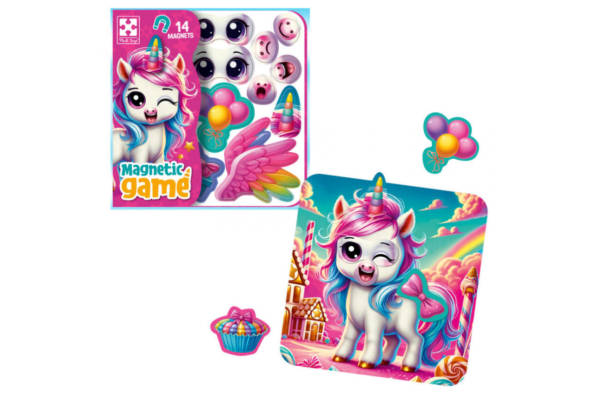 Игра развивающая "Эмоции Единорожки" VT3220-01, 14 магнитов
