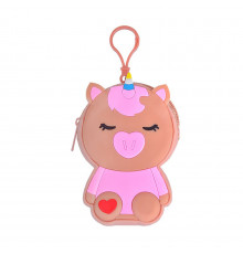 Детский кошелек-брелок «Единорог» C44408, 8 х 11 х 3 см Коричневый