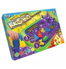 Кінетичний пісок KіdSand набір 8096DT, 1200 г піску і пісочниця