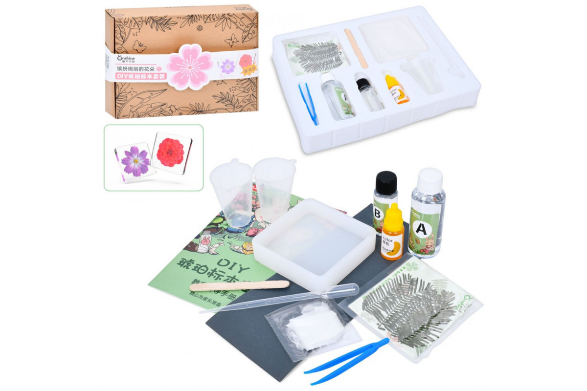 Детский набор для творчества "Cухоцвет" FG231102004M, пинцет, краска, застывающая жидкость