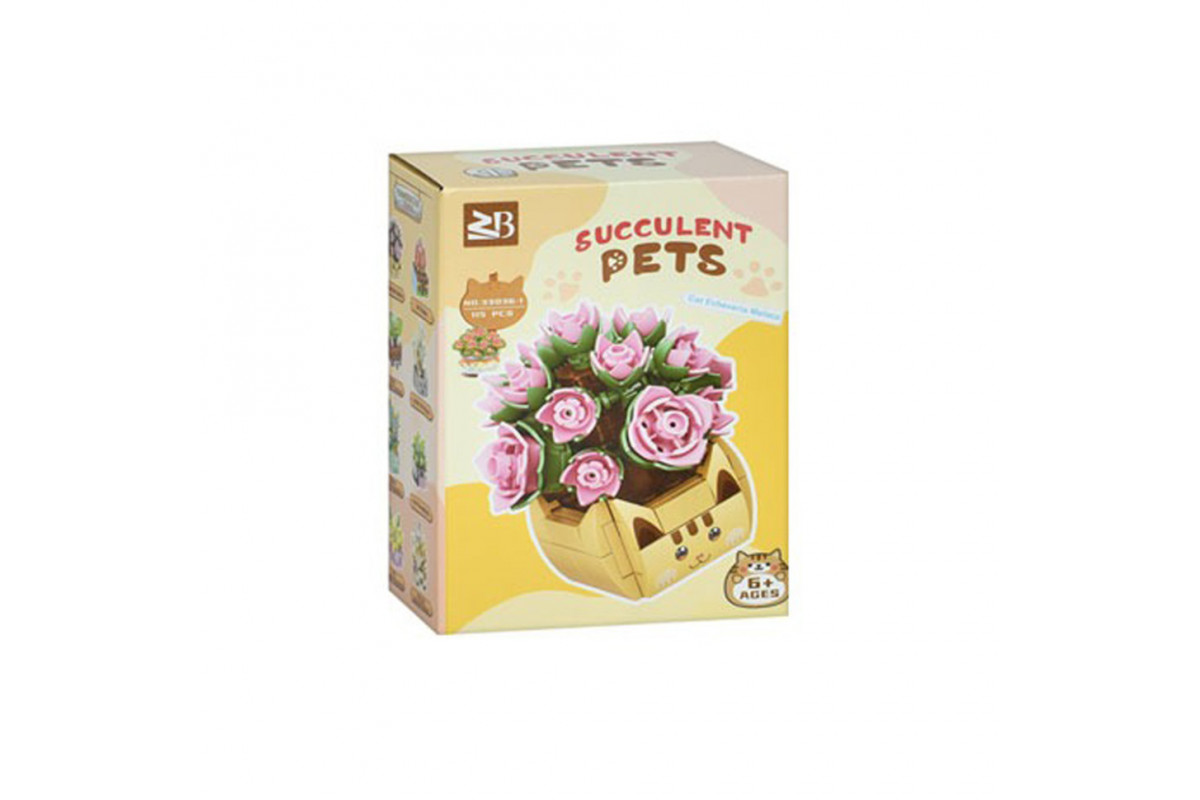 Детский конструктор "Цветы в вазе" 33036-1, 115 деталей