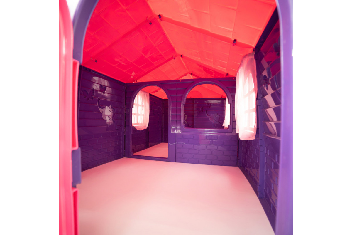 Дитячий ігровий Будиночок зі шторками 02550/20 пластиковий