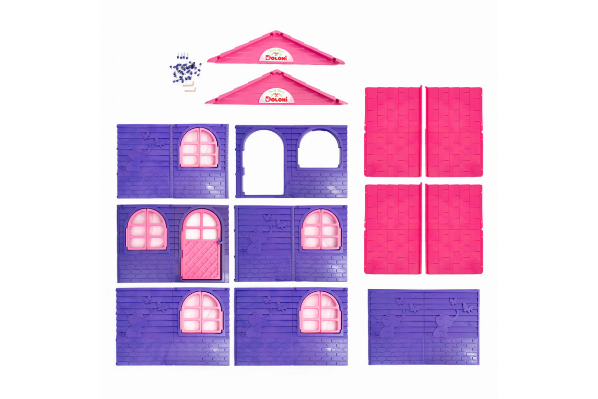 Дитячий ігровий Будиночок зі шторками 02550/20 пластиковий