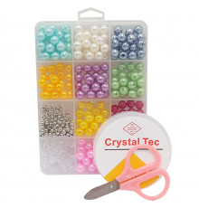 Набір для творчості "Бісер" 1183-5 намистини, гумка, ножиці, пластикова коробка