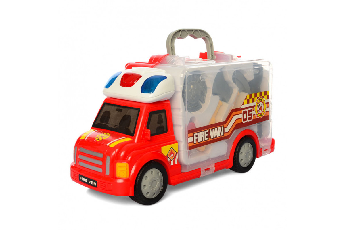Игровой набор Пожарного с машинкой 661-175 машинка со светом