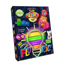 Тесто для лепки "FLUORIC" TMD-FL10-01U-04U 10 цветов Вид 3