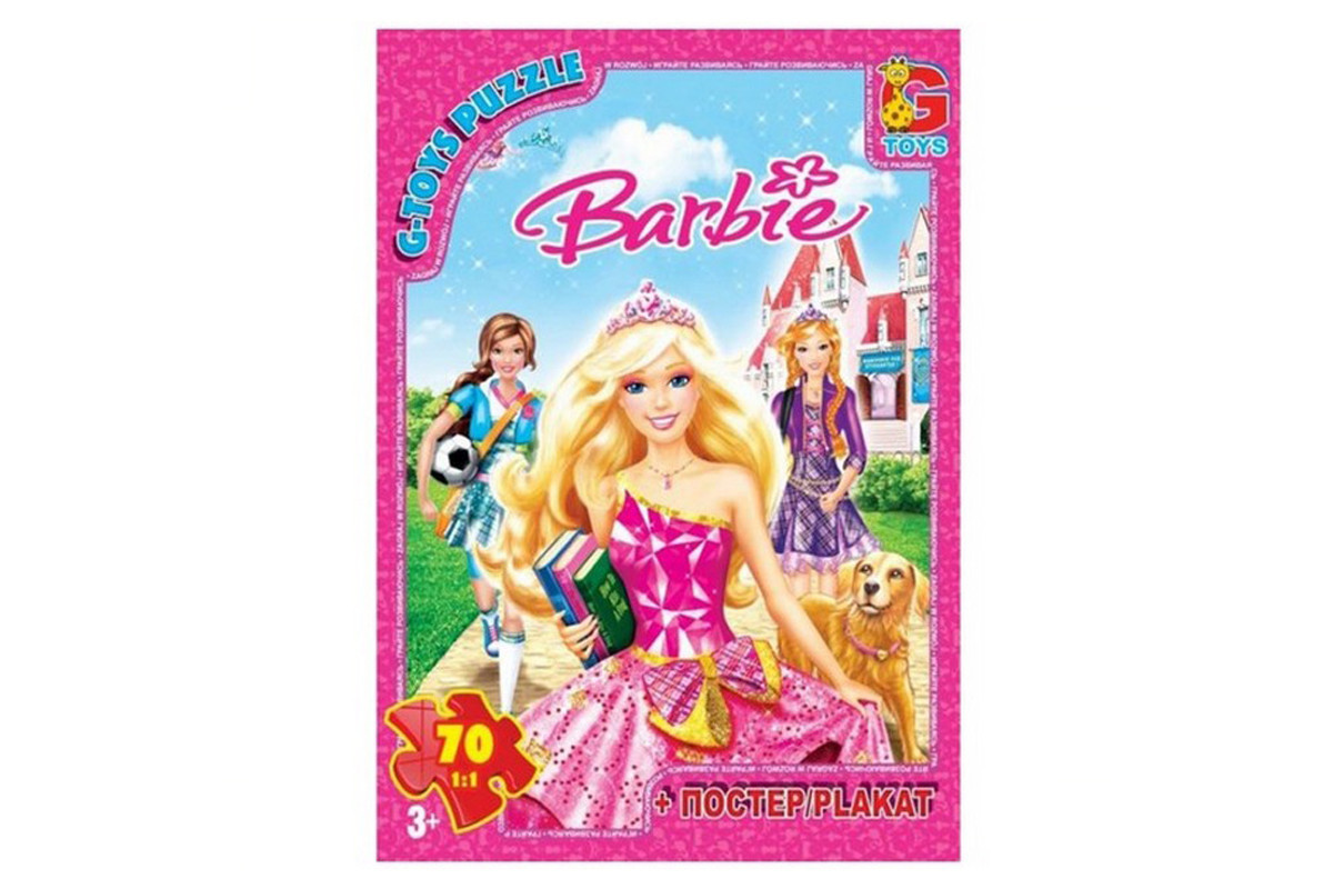 Дитячий пазл "Barbie" BA013 плакат 70 елементів