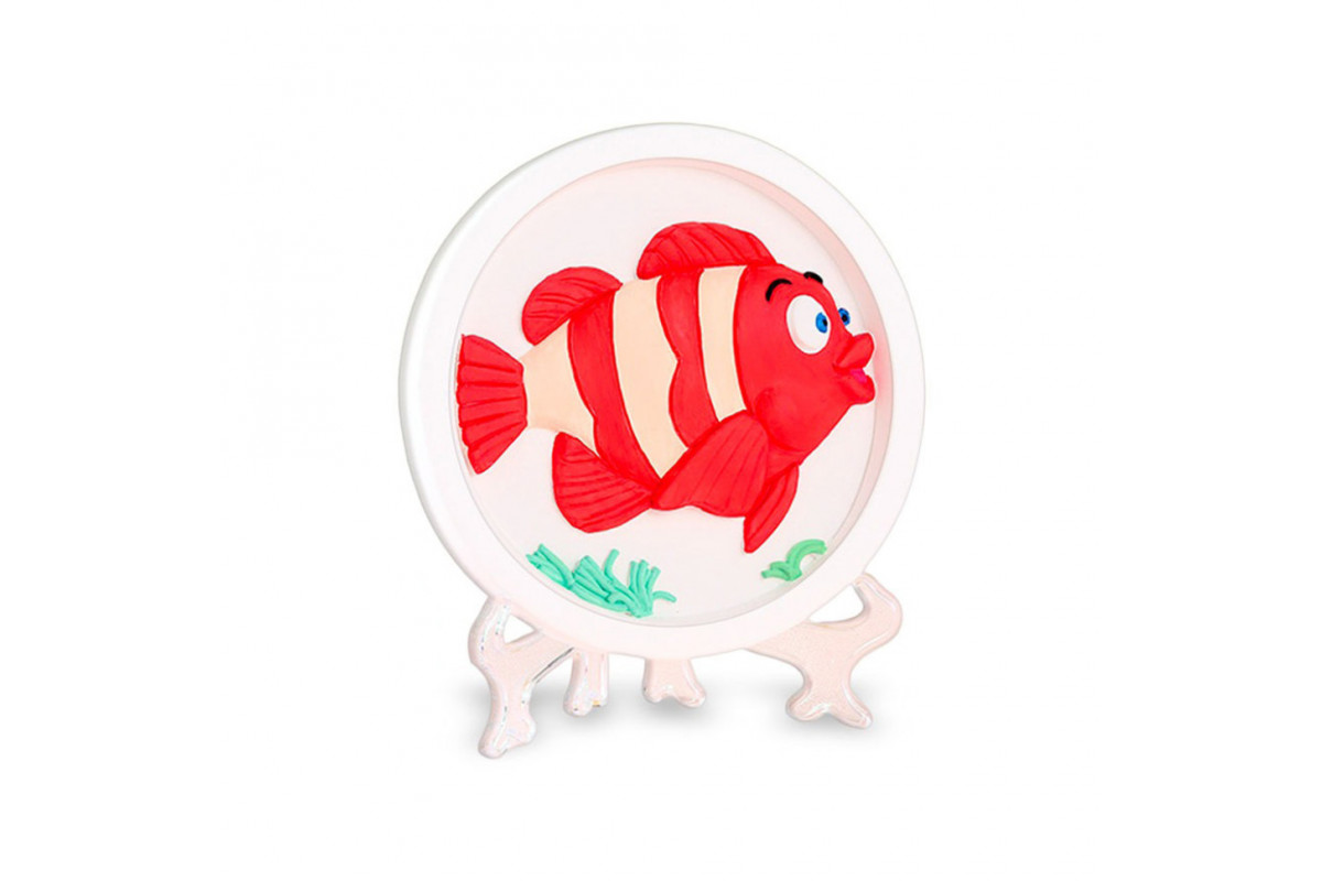 Набор для гипсовой раскраски "Рыбка" YG0230-5 с подставкой, 11 см