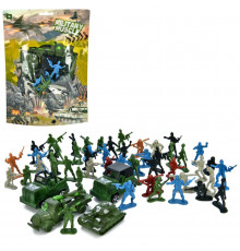 Cолдатики в наборах L-266 фигурки, техника 4 шт, в кульке 22,5-17,4 см