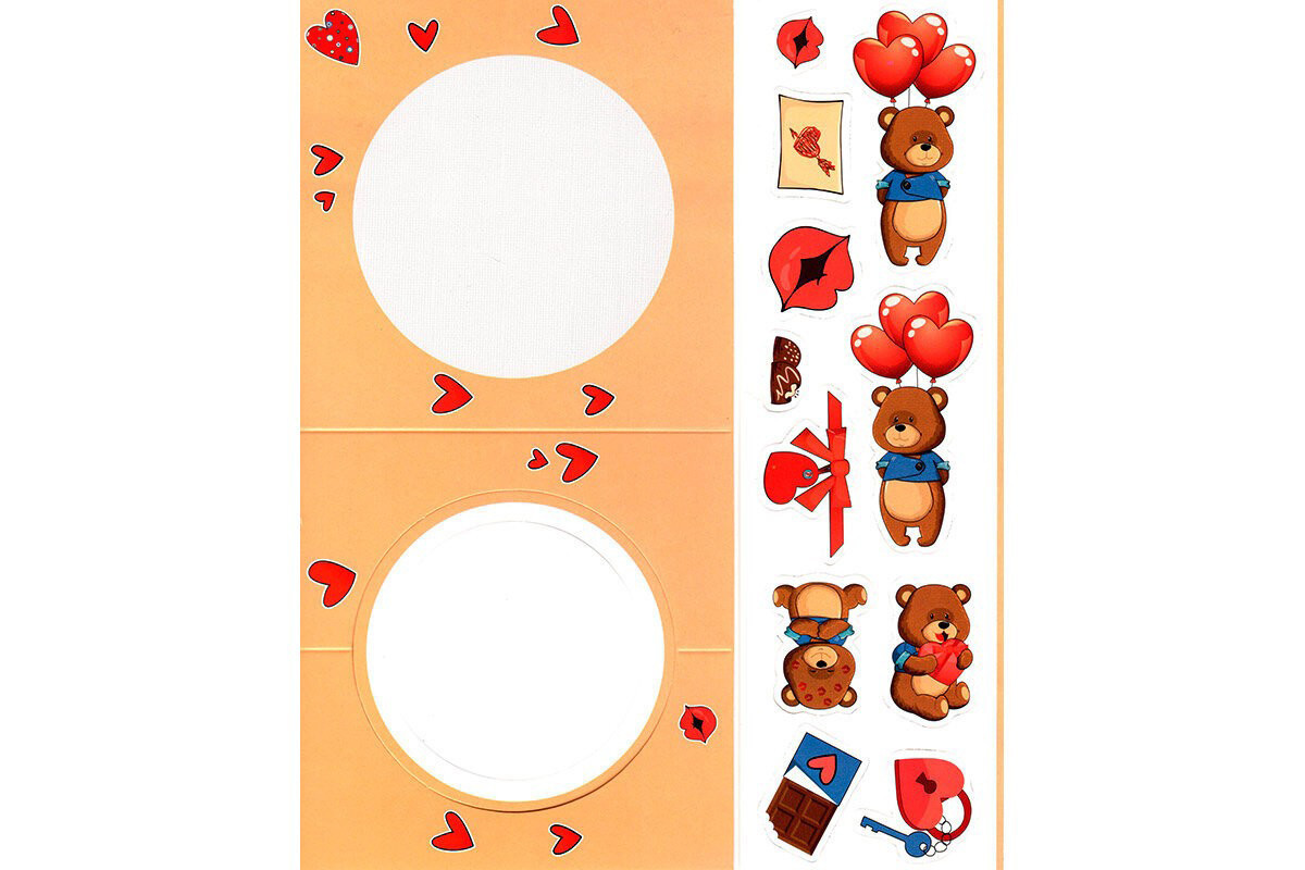 Вітальна листівка "Ведмедик" 125988 своїми руками