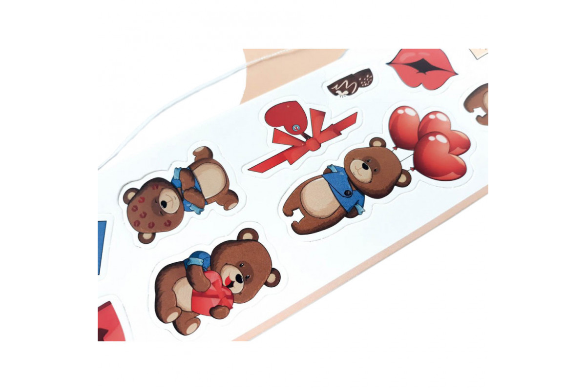 Вітальна листівка "Ведмедик" 125988 своїми руками