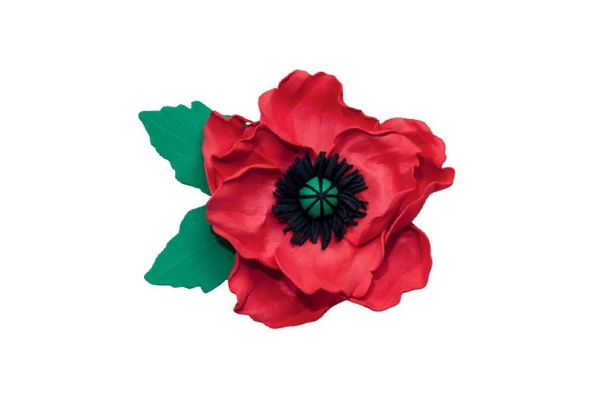 Набір для творчості "Заколка-брошка Мак" F-002 прикраси з фоамірану