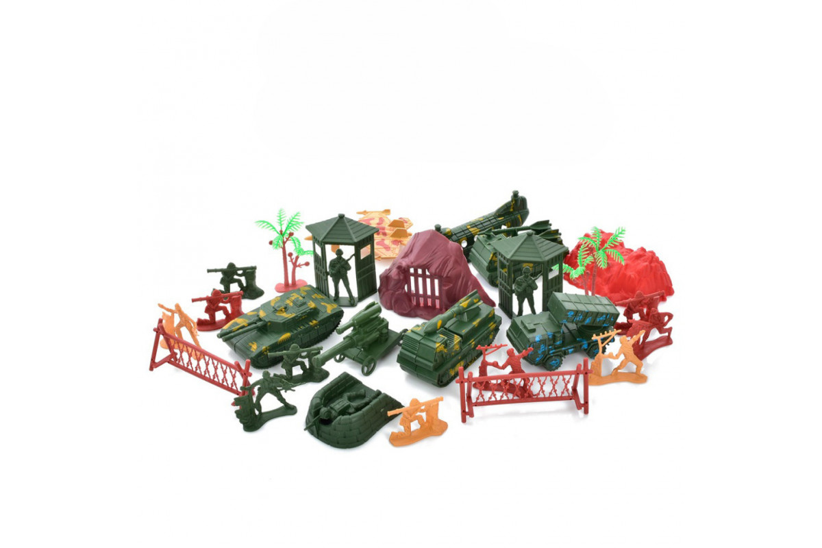 Детский набор солдатиков 2069D-1 военная техника, с транспортом