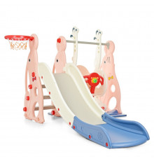 Детская горка-качель WM19020-8 кольцо баскетбольное