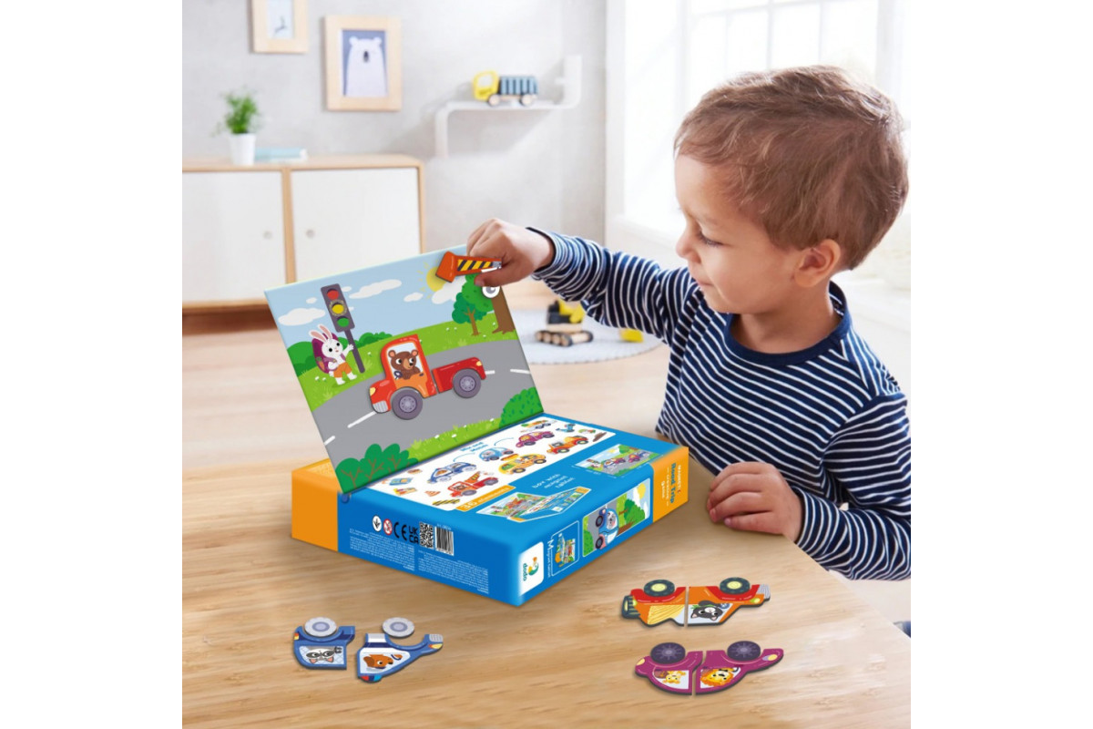 Магнитная игра "Дорожные приключения" 200244, 1 магнитная досточка, 36 магнитов