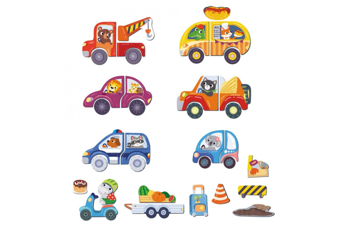 Магнитная игра "Дорожные приключения" 200244, 1 магнитная досточка, 36 магнитов