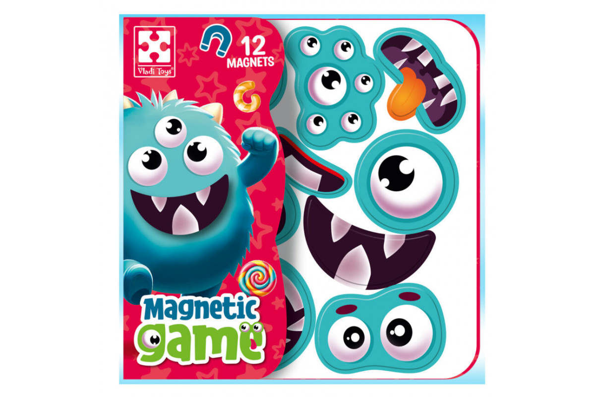 Игра развивающая "Эмоции Монстрика" VT3220-02, 12 магнитов