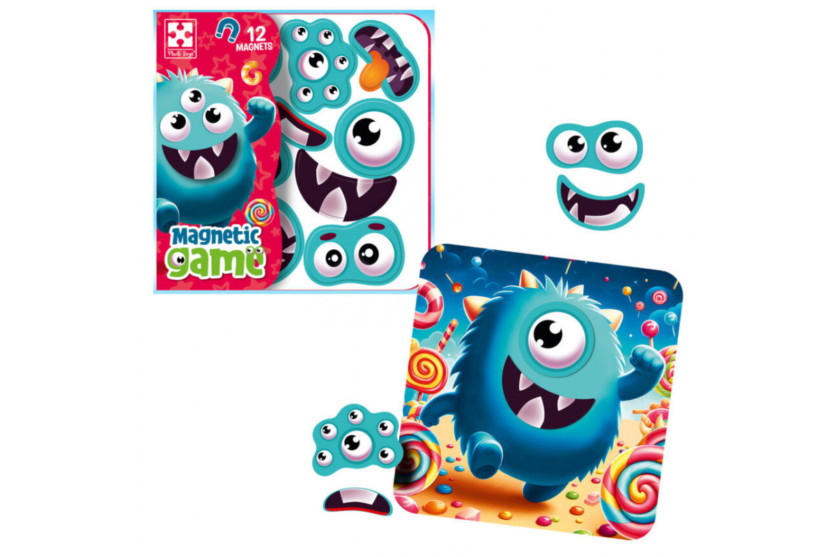 Игра развивающая "Эмоции Монстрика" VT3220-02, 12 магнитов
